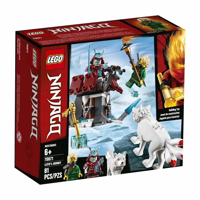 Kit de construcción LEGO NINJAGO Lloyd's Journey 70671 (81 piezas)