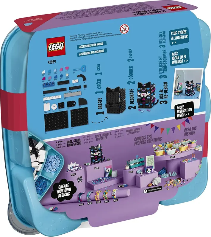 Kit de decoración artesanal para manualidades LEGO DOTS, soporte secreto 41924