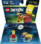 Paquete divertido de juguete LEGO Dimensions Simpsons Bart