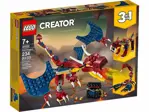 Kit de construcción LEGO Creator 3 en 1 Fire Dragon 31102 para niños a partir de 7 años