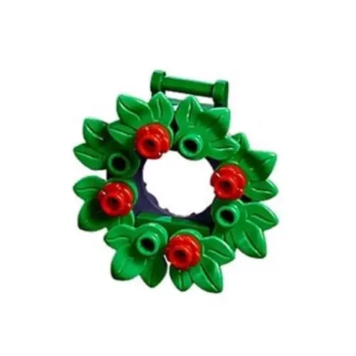 Corona navideña LEGO 2019 como accesorio para adorno de árbol