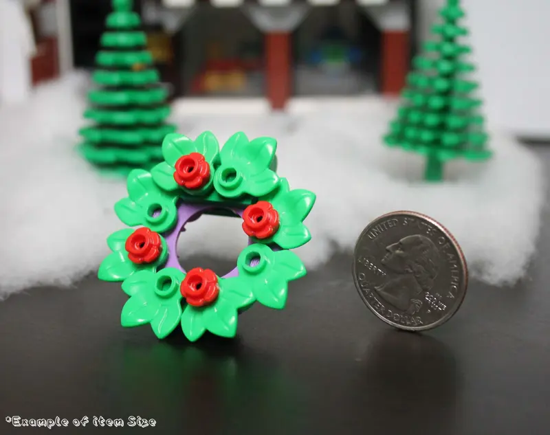 Corona navideña LEGO 2019 como accesorio para adorno de árbol