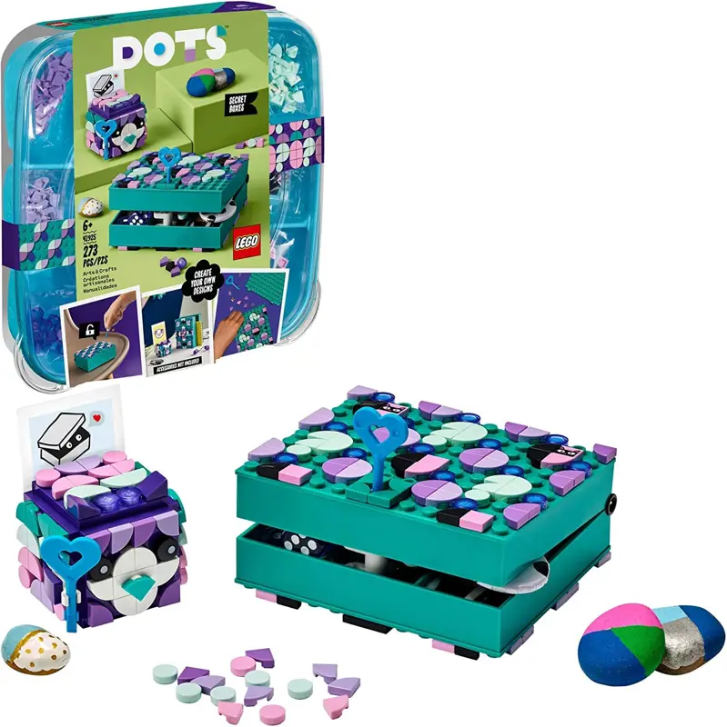 Kit de decoración artesanal LEGO DOTS Secret Boxes 41925