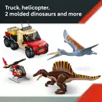 Juguete de dinosaurio LEGO Jurassic World Spinosaurus & Quetzalcoatlus