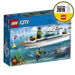 Set de construcción LEGO City Diving Yacht Toy Boat 60221 148 piezas