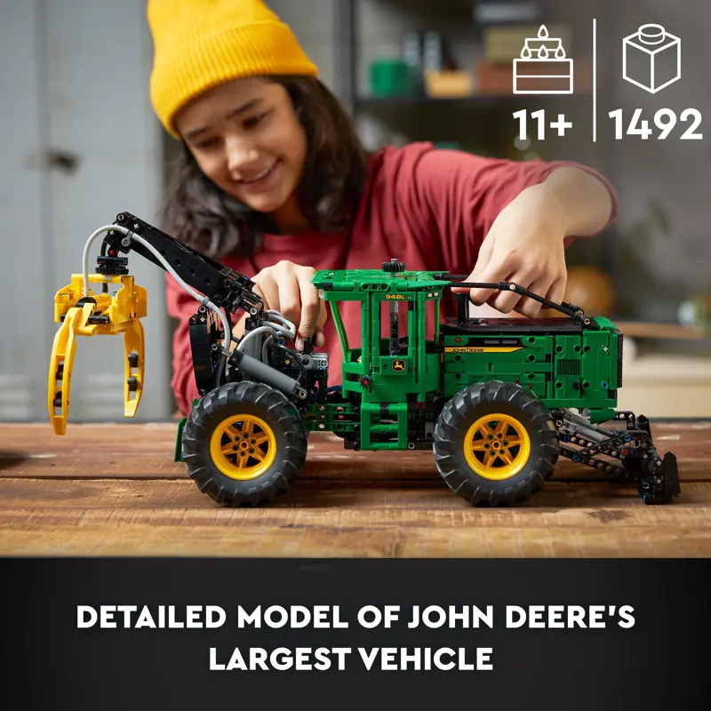 Vehículo de construcción de juguete LEGO Technic Skidder John Deere 948L II