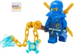 Figura de acción LEGO Ninjago Jay Minifigura con Nunchuks de 5 cm