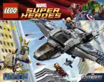 Juguete de construcción LEGO Quinjet Aerial Battle 6869 con 5 minifiguras
