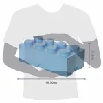Caja de almacenamiento LEGO Room Copenhagen Brick 8 azul claro