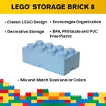 Caja de almacenamiento LEGO Room Copenhagen Brick 8 azul claro