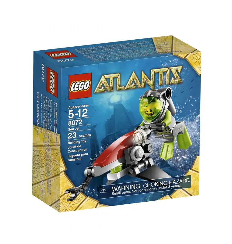 Juguete de construcción LEGO 8072 Atlantis Sea Jet, 23 piezas