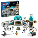Juguete LEGO City Lunar Research Base Outer Space 60350 con 6 minifiguras de astronautas