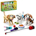 Set de juguetes de construcción LEGO Creator 3 en 1 Adorable Dogs 31137
