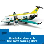 Avión de ambulancia aérea de emergencia LEGO City de juguete de construcción 60465