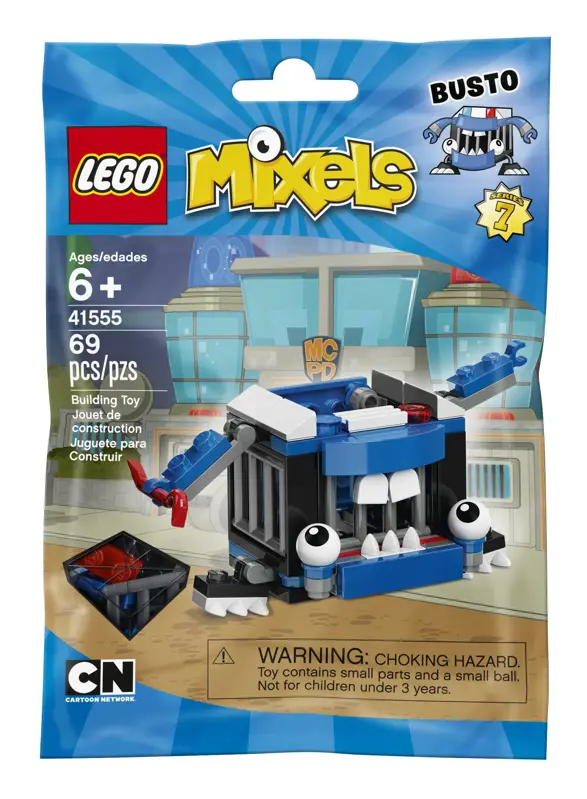 Kit de construcción LEGO Mixels Mixel Busto 41555 con celda