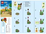 Paquete combinado LEGO City Farm de juguete: Farm Garden, Espantapájaros y pollo