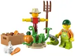 Paquete combinado LEGO City Farm de juguete: Farm Garden, Espantapájaros y pollo