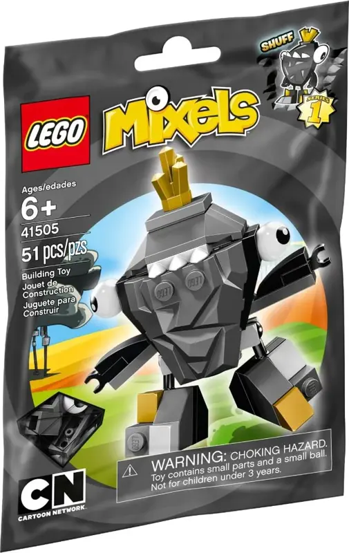 Set de construcción LEGO Mixels 41505 Shuff con cuerpo de bola de demolición