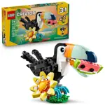Juguete de construcción LEGO Creator 3 en 1 Wild Animals Tropical Toucan