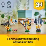 Juguete de construcción LEGO Creator 3 en 1 Wild Animals Tropical Toucan