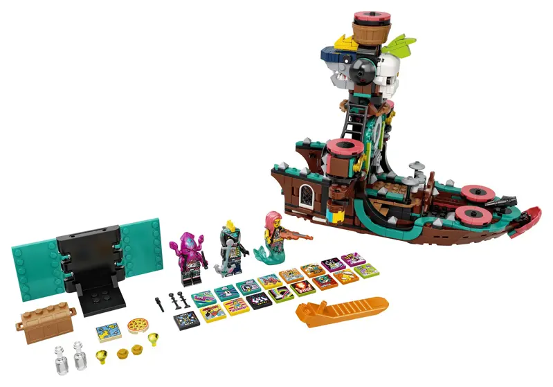 Kit de construcción de juguete LEGO VIDIYO Punk Pirate Ship 43114 (615 piezas)