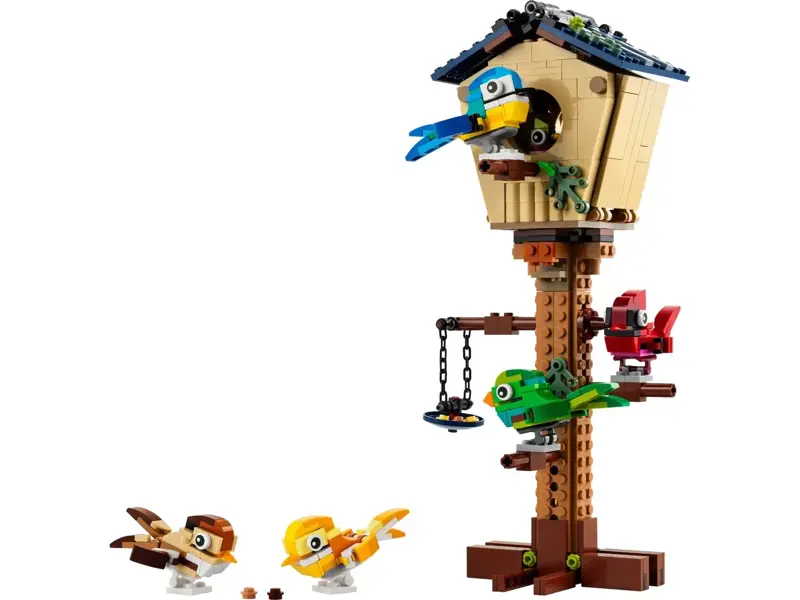 Juguete de construcción LEGO Creator 3 en 1 Birdhouse 31143 con 476 piezas
