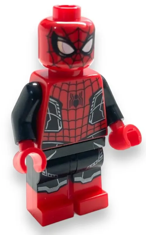 Minifigura LEGO Superheroes de Spider Man con traje mejorado
