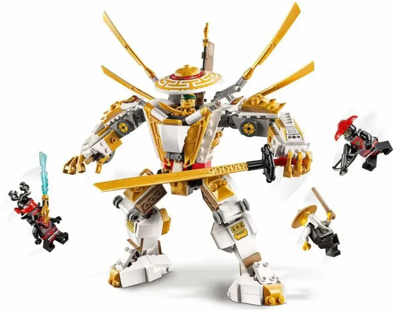 Kit de construcción LEGO NINJAGO Legacy Golden Mech 71702 489 piezas
