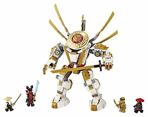 Kit de construcción LEGO NINJAGO Legacy Golden Mech 71702 489 piezas