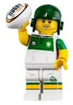 Minifigura de jugador de rugby LEGO Serie 19