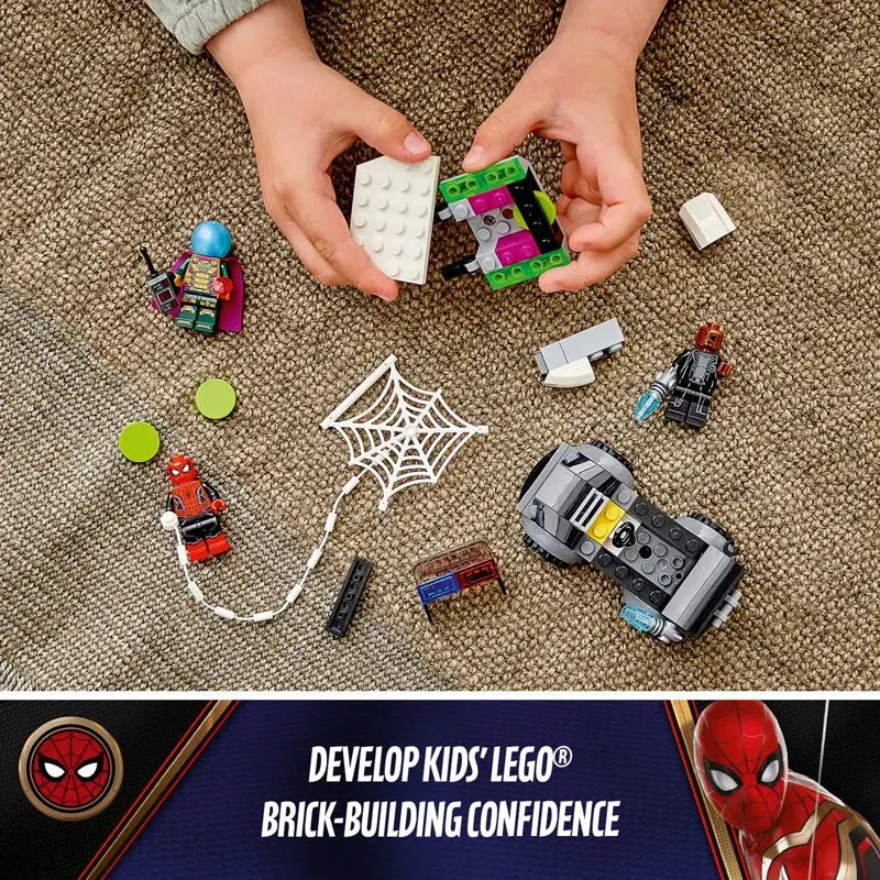 Kit de construcción LEGO Marvel Spider Man contra el dron de Mysterio