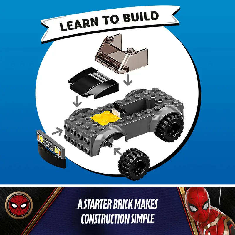 Kit de construcción LEGO Marvel Spider Man contra el dron de Mysterio