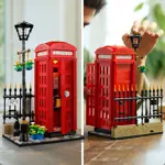 Teléfono público rojo Toy Lego Idea London con bloque de luz de 31 cm