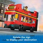 Set de vehículos de juguete LEGO City Red de autobús turístico de dos pisos
