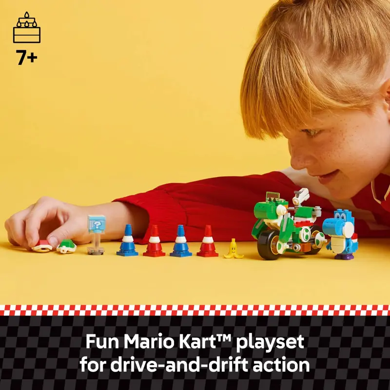 Set de juguetes de construcción LEGO Super Mario Mario Kart Yoshi Bike 72031