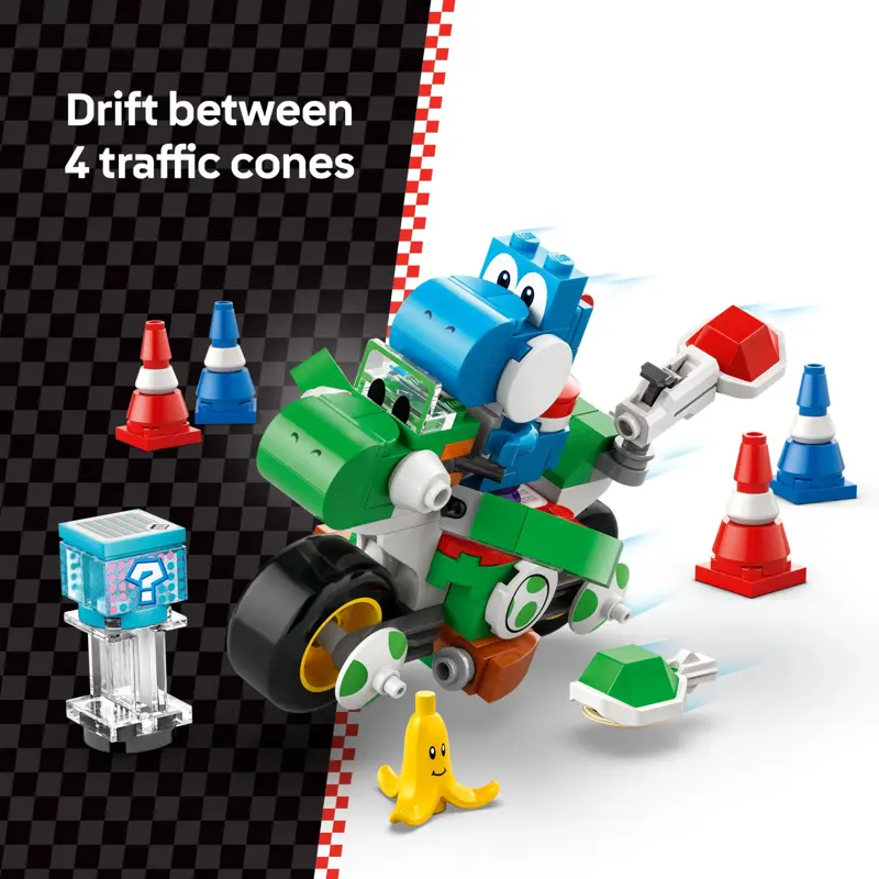 Set de juguetes de construcción LEGO Super Mario Mario Kart Yoshi Bike 72031