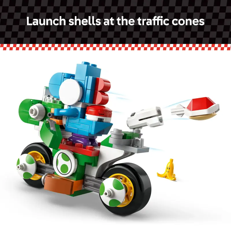 Set de juguetes de construcción LEGO Super Mario Mario Kart Yoshi Bike 72031