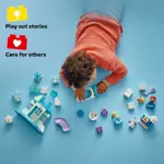 Bloques de construcción LEGO DUPLO Disney Fiesta en el castillo congelado de Anna y Elsa 10455