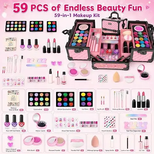 Hollyhi Juego De 59 Piezas De Maquillaje Para