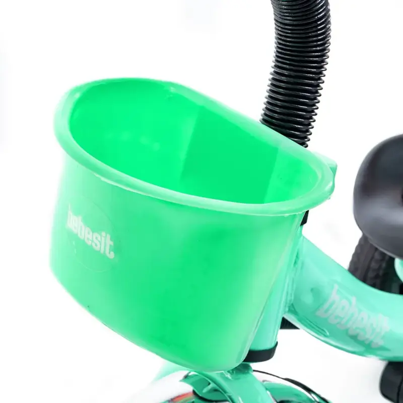 triciclo de paseo con manija verde bebesit sl 1701 a