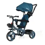 triciclo con luz y barra 360° sl-1870-v1m azul petroleo bebesit