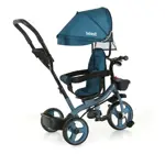 triciclo con luz y barra 360° sl-1870-v1m azul petroleo bebesit