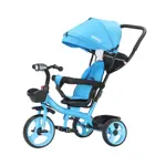 triciclo con luz y barra 360° azul bebesit sl-1870-v1b