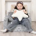 Sofá para niños pequeños MOMCAYWEX Star que brilla en la oscuridad con almohada