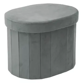 Puff Ovalado Estructura Reforzada De Madera, Metal P...