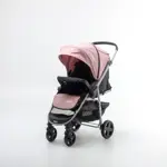 Cochecito Travel System Rosado con Manillar Rebatible