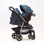 Cochecito Travel System Azul con Manillar Rebatible