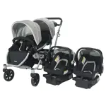 Cochecito doble con huevito y base Duo Ride Infanti