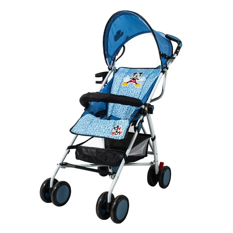 Cochecito Bebe Paragüitas Disney Celeste