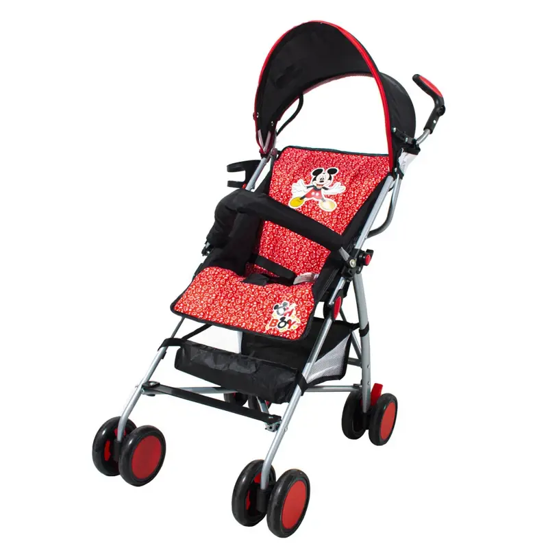 Cochecito Bebe Paragüitas Disney Rojo